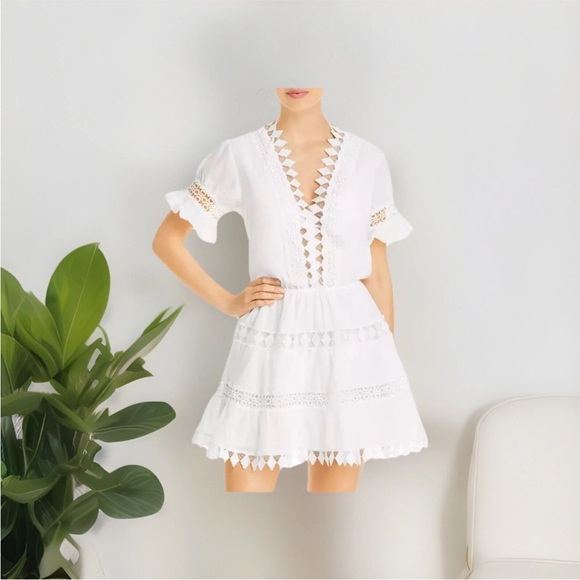 ora embroidered mini dress La Fuori Golden Hour Lily Embroidered Silk Mini Dress